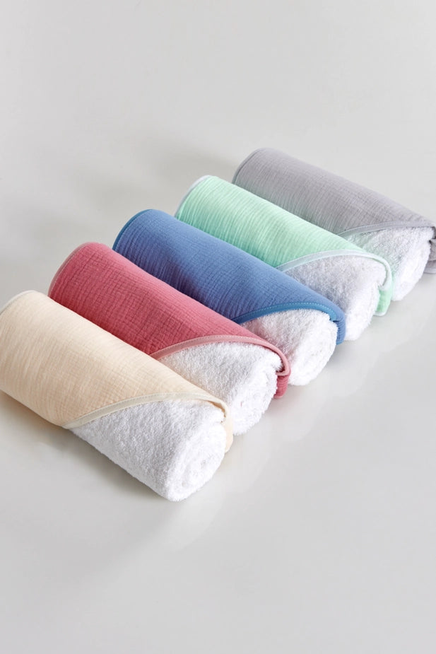 Cape de bain double gaze