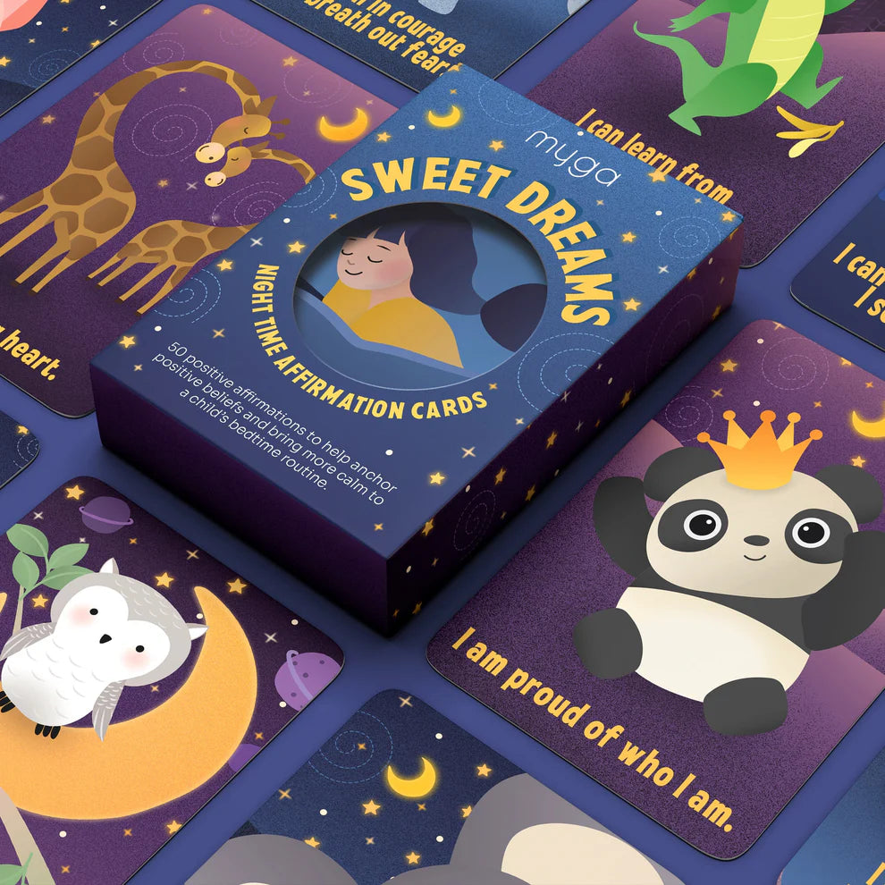 50 Cartes d’Affirmations Positives en anglais– Rituel du coucher