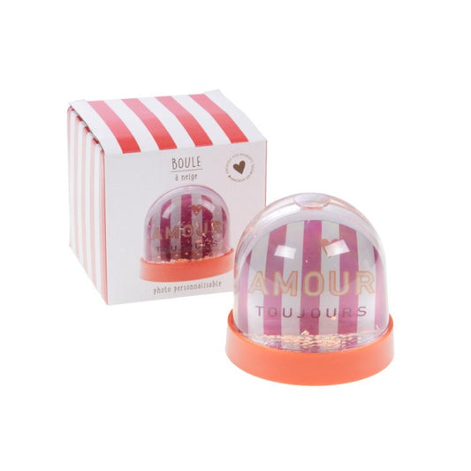 Boule à neige - Personnalisable AMOUR