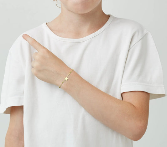 Bracelet en acier inoxydable étoile