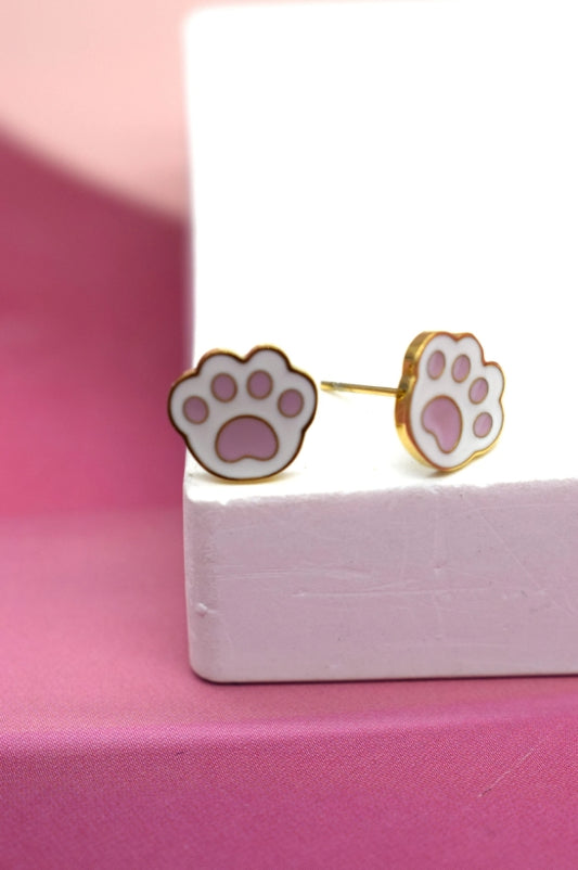 Boucles d'oreilles en acier inoxydables empruntes