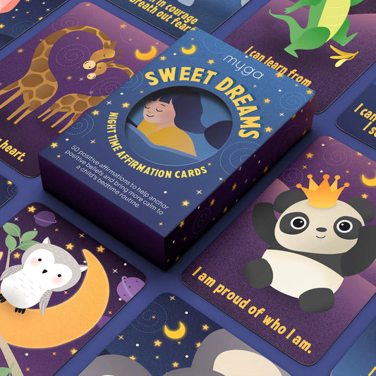 50 Cartes d’Affirmations Positives en anglais– Rituel du coucher